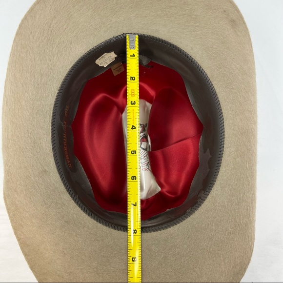 Rare Vintage Disney World Parks Wool Tan Frontiersman Brimmed Hat - Picture 9 of 10